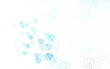 Bükülmüş çizgileri olan çok renkli ışık vektör dokusu. Eğri şekilli yepyeni renkli bir tasvir. Posterler ve afişler için iş tasarımı.