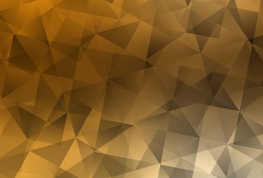 Light Orange vektör soyut mozaik arkaplan. Çokgen soyut çizim ve gradyan. Pankartın için tamamen yeni bir şablon.