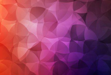 Açık pembe, kaotik şekilli kırmızı vektör şablonu. Renkli rastgele şekillerle modern soyut illüstrasyon. Kartvizitiniz için modern tasarım.