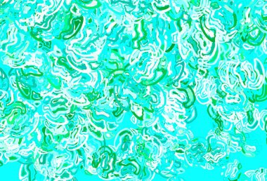 Karmaşık şekilli açık yeşil vektör şablonu. Rastgele şekillerle soyut tarzda dekoratif tasarım. İşiniz için en iyi akıllı tasarım.