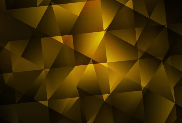 Modèle Polygonal Abstrait Vectoriel Orange Foncé Illustration Colorée Brillante Avec — Image vectorielle