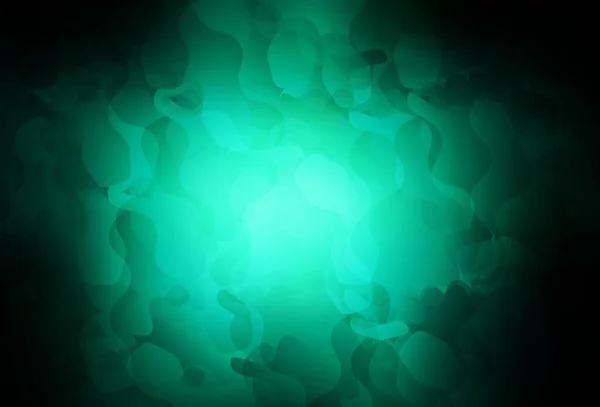 Modèle Vectoriel Vert Foncé Avec Des Formes Aléatoires Illustration Colorée — Image vectorielle