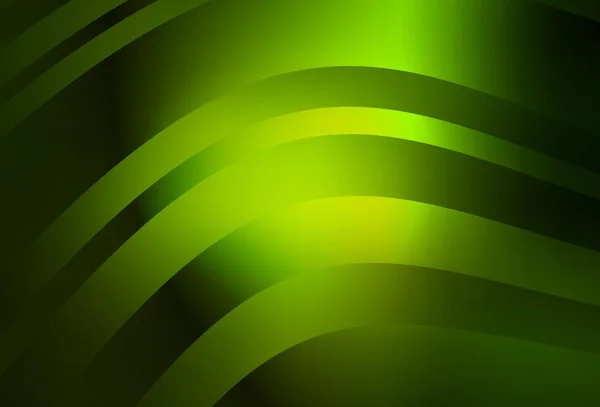 曲線で濃い緑色のベクトルテクスチャ カラフルなライン 形状を持つサンプル デザインのパターン — ストックベクタ