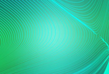 Açık yeşil çizgili vektör deseni. Değişken çizgileri olan renkli geometrik örnek. Marka kitabı için şık bir desen.