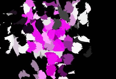 Koyu mor, soyut şekilli pembe vektör arkaplan. Soyut gradyan şekilli basit renkli çizimler. Web siteniz için basit tasarım.