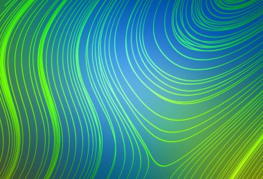 Açık mavi, yeşil vektör renkli bulanık arkaplan. Eğilimli zarif, parlak bir çizim. Marka kitabı için zarif bir arkaplan.