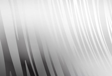 Eğri çizgileri olan açık gri vektör arkaplan. Basit çizgilerle renkli gradyan çizimi. İş tasarımınız için şablon.