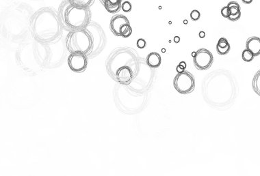 Küreli hafif gri vektör deseni. Bulanık dekoratif tasarım baloncuklu soyut tarzda. Marka kitabınız için yeni şablon.