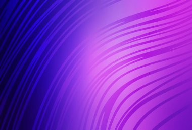 Açık Mor, pembe çizgili vektör şablonu. Renkli çizgileri ve şekilleri olan bir örnek. Tasarımınız için desen.