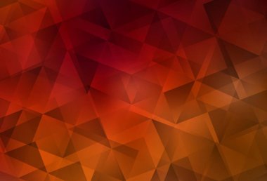 Koyu kırmızı vektör çokgen desen. Gradyanı olan zarif parlak çokgen çizimi. Marka kitabınız için yeni şablon.