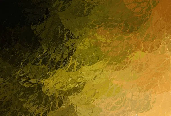 Light Green Yellow Vector Pattern Random Forms Modern Abstract Illustration — Stock Vector