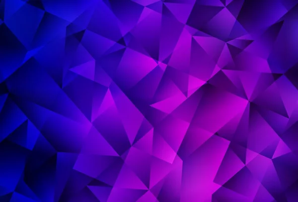 Dark Purple Pink Vektor Abstraktes Mosaikmuster Leuchtende Polygonale Illustration Die — Stockvektor