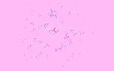 Yapay zeka ağıyla ışık çok renkli vektör deseni. Renkli yapay zeka yapısı, eğimli çizgiler ve noktalar. Teklif verilerinin tanıtımı için akıllı tasarım.