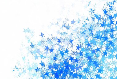 Küçük ve büyük yıldızlı hafif Mor vektör arkaplanı. Bulanık dekoratif dizayn yıldızlı basit bir stilde. Reklamınız, posteriniz, afişiniz için en iyi tasarım.