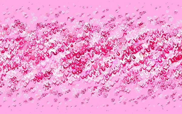 Light Pink Vector Background Wry Lines Circumflex Abstract Illustration Gradient — Stock Vector