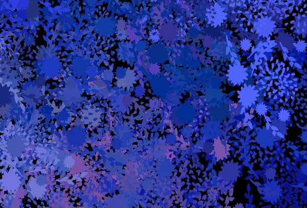 Темный Синий Вектор Искушает Хаотичными Шагами Красочные Хаотические Формы Градиентом — стоковый вектор