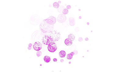 Açık renkli vektör soyut tasarımı ve güller. Karalama tarzında çiçekli soyut illüstrasyon. Ağ ve ambalaj için elle boyanmış tasarım.