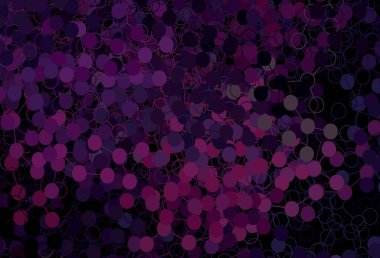 Çember şekilli koyu pembe vektör düzeni. Doğa tarzında renkli baloncuklu soyut illüstrasyon. Poster ve web siteleri için tasarım.