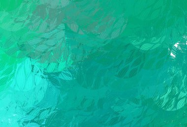 Karmaşık şekilli açık yeşil vektör şablonu. Modern tarzda değişen renkli kaotik formlar. Kartvizitiniz için modern tasarım.