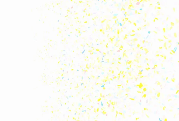 Ανοιχτό Μπλε Κίτρινο Διάνυσμα Κομψό Φόντο Φύλλα Δημιουργική Απεικόνιση Θολή — Διανυσματικό Αρχείο