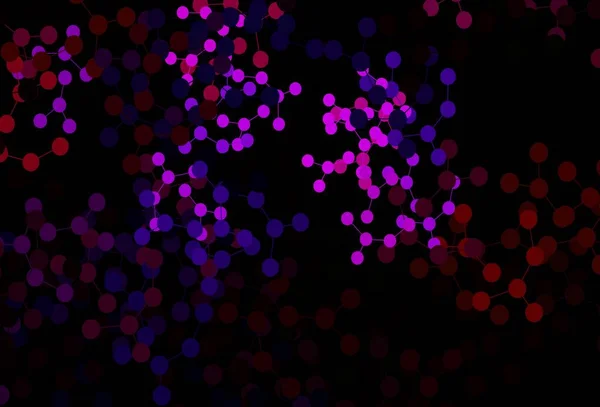Темно Синій Червоний Векторний Шаблон Штучною Структурою Інтелекту Блискучі Барвисті — стоковий вектор