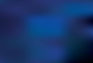 Koyu mavi vektör parlak deseni bulanıklaştırdı. Yaratıcı illüstrasyon, yarım tonlu ve eğimli. Marka kitabı için zarif bir arkaplan.