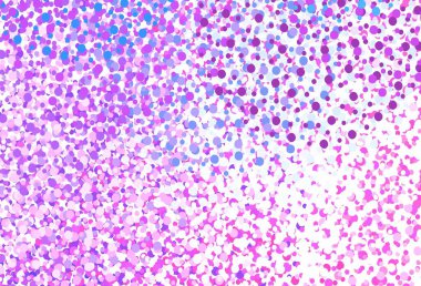 Açık pembe, küreli mavi vektör deseni. Soyut arka planda bulanık kabarcıklar ve renkli gradyan. Poster ve web siteleri için tasarım.