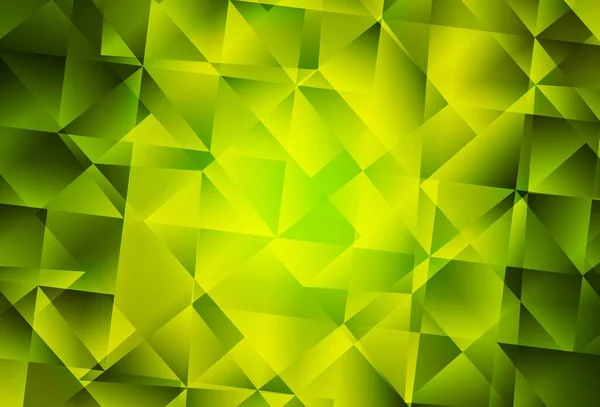 Světle Zelená Žlutá Vektorová Polygonová Abstraktní Dispozice Barevná Ilustrace Polygonálním — Stockový vektor