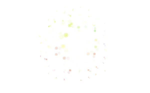 Світло Оранжевий Векторний Візерунок Сферами Сучасна Абстрактна Ілюстрація Барвистими Краплями — стоковий вектор