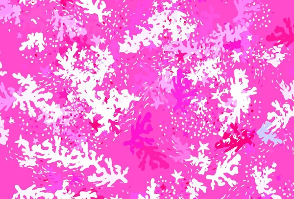 Hellviolett Rosa Vektorhintergrund Mit Abstrakten Formen Bunte Chaotische Formen Mit — Stockvektor