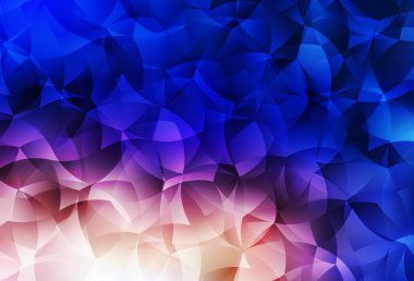 Açık mavi, sarı vektör soyut mozaik desen. Çokgen şekilli bir örnek. Bir markanın arkaplanı için desen.