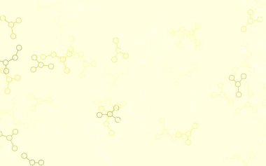 Açık yeşil, sarı vektör arkaplan ve yapay zeka verileri. Parlak renkli bir illüstrasyon ve yapay zekanın gerçek yapısı. Siber yeniliklerin tasviri için tasarım.