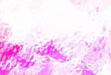 Açık Mor, eğri çizgili pembe vektör arkaplanı. Eğri şekilli yepyeni renkli bir tasvir. Markan için yeni kompozisyon.