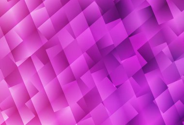 Eşkenar dörtgenli açık pembe vektör arkaplanı. Dikdörtgenleri ve kareleri olan güzel bir çizim. İş ilanınız için akıllı tasarım.