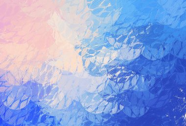 Açık pembe, rastgele şekilli mavi vektör deseni. Soyut gradyan şekilli basit renkli çizimler. İşiniz için en iyi akıllı tasarım.