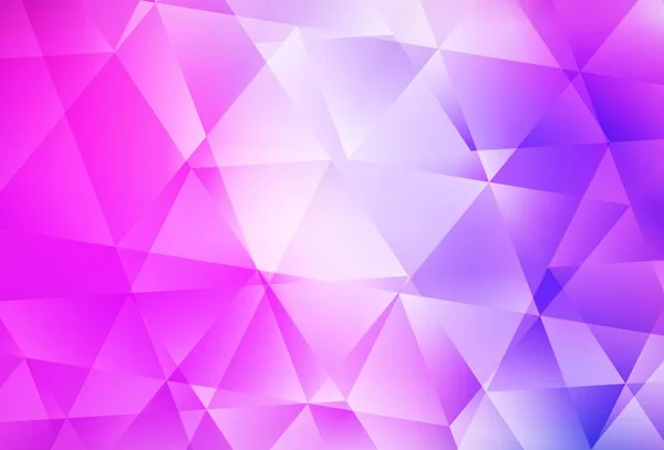 Light Purple Pink Vector Low Poly Background Creative Illustration Halftone — Stock Vector