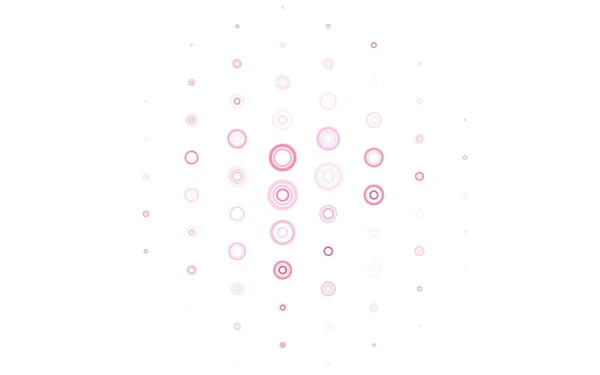 Disposition Vectorielle Rouge Clair Avec Des Formes Circulaires Design Décoratif — Image vectorielle