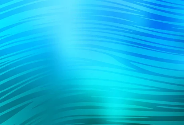 Fond Vectoriel Bleu Clair Avec Des Lignes Douces Illustration Colorée — Image vectorielle