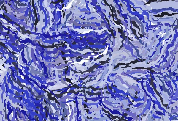Светло Фиолетовый Векторный Узор Мокрыми Линиями Совершенно Новая Красочная Иллюстрация — стоковый вектор