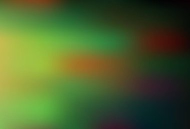 Koyu yeşil, sarı vektör soyut bulanık arkaplan. Gradyan ile modern soyut çizim. İşiniz için yeni tasarım.