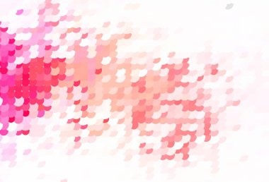 Disklerle açık kırmızı vektör dokusu. Renkli su damlaları olan modern soyut çizimler. Duvar kağıtlarının dokusu için desen.