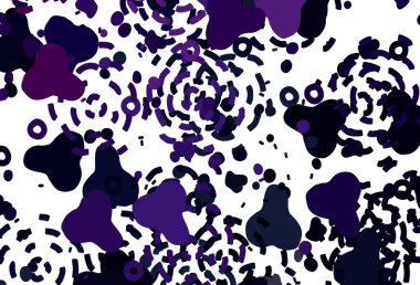 Açık Mor, kaotik şekilli pembe vektör şablonu. Renkli rastgele şekillerle modern soyut illüstrasyon. Web siteniz için basit tasarım.