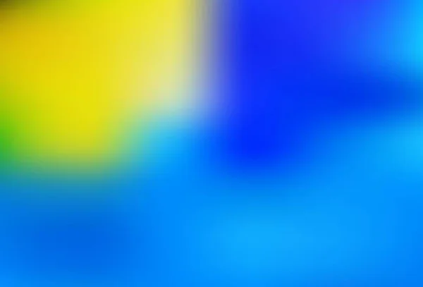 Azul Claro Vector Amarillo Difuminado Brillo Plantilla Abstracta Ilustración Abstracta — Archivo Imágenes Vectoriales