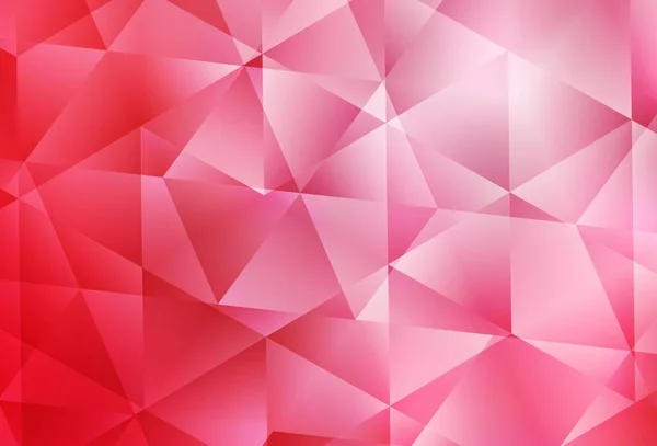 Vecteur Rouge Clair Brillant Fond Triangulaire Illustration Colorée Dans Style — Image vectorielle