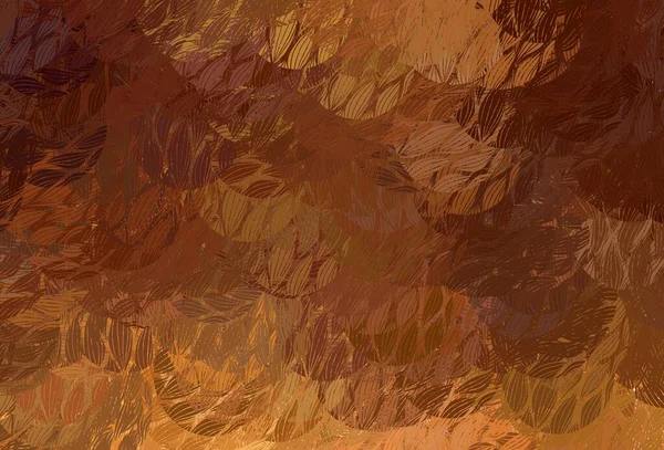 Modèle Vectoriel Orange Clair Avec Des Formes Aléatoires Illustration Abstraite — Image vectorielle