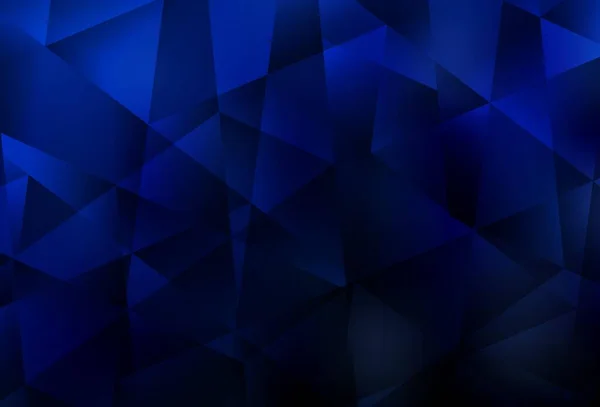 Modelo Triângulos Gradiente Vetorial Blue Escuro Ilustração Criativa Estilo Meio — Vetor de Stock