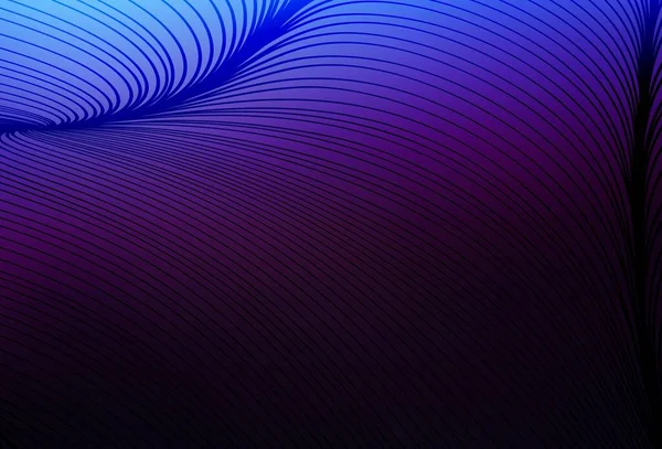 Donker Roze Blauwe Vector Template Met Gebogen Lijnen Kleurrijke Abstracte — Stockvector