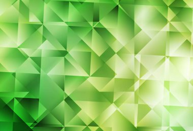 Açık yeşil, sarı vektör düşük polimer arkaplan. Üçgenli renkli soyut çizimler. İşiniz için yepyeni bir tasarım..