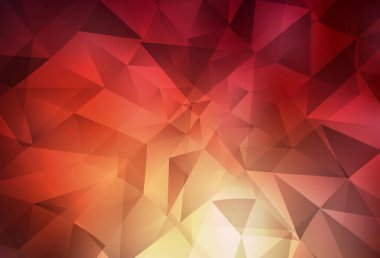 Koyu kırmızı vektör soyut mozaik desen. Gradyanı olan üçgen geometrik örnek. Dizaynınız için üçgen desen.