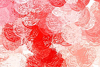 Soyut biçimlerde açık kırmızı vektör dokusu. Soyut tarzda rengarenk gradyan şekilleri olan bir resim. Bir cep telefonu için arka plan.